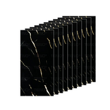Set 50x Tapet Marmura, AT PERFORMANCE®, suprafata acoperire 9 mp, autoadeziv, waterproof, usor de montat, design modern, 30x60 cm, negru