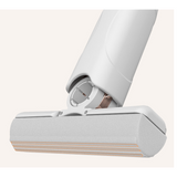 Mini Mop Portabil, At Performance, cu stoarcere automata, Burete de inalta calitate, Spalare umeda sau uscata, Potrivit pentru Geamuri, Blaturi, Bucatari, Bai, 2 bureti inclusi, Alb