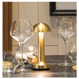 Lampă de birou At Performance, portabilă tip ciupercuță, 22 cm, auriu