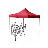 Cort tip Pavilion AT PERFORMANCE 3x3m Rosu, Prelata Impermeabila, Pliabil, Structura Metalica Solida, Pentru Curte, Gradina, Evenimente