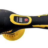 Mașină de Polish Auto Fără Fir AT PERFORMANCE® cu 2 Acumulatori, 2800-5500 RPM, Disc 125-150mm, Orbită 9mm
