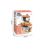 Bucătărie de jucărie Spray Kitchen, 52 piese, abur, lumini și sunete