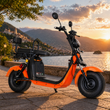 Scuter Electric 2 Persoane, Viteză Limitată 25 km/h – Fără Permis,  Motor 1500W, Baterie 20Ah, Suspensie Hidraulică, COC Inclus