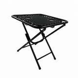Masă Pliabilă AT PERFORMANCE® pentru Camping și Grădină, 50x50x50 cm, cu 2 Suporturi pentru Pahare, Cadru Metalic