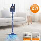 Aspirator Vertical HALEY HY-1917, 600W, Capacitate Recipient 0.8L, Funcționare Uscat, Albastru