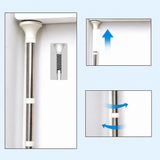 Etajeră Colț Baie AT Performance®, Telescopică 185-310 cm, 4 Rafturi, Organizator Duș, Montaj Fără Găurire