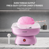 Aparat pentru Vată de Zahăr HALEY® HY-6203, 500W, Pornire cu un Singur Buton, Include 10 Bețișoare și Lingură Dozatoare