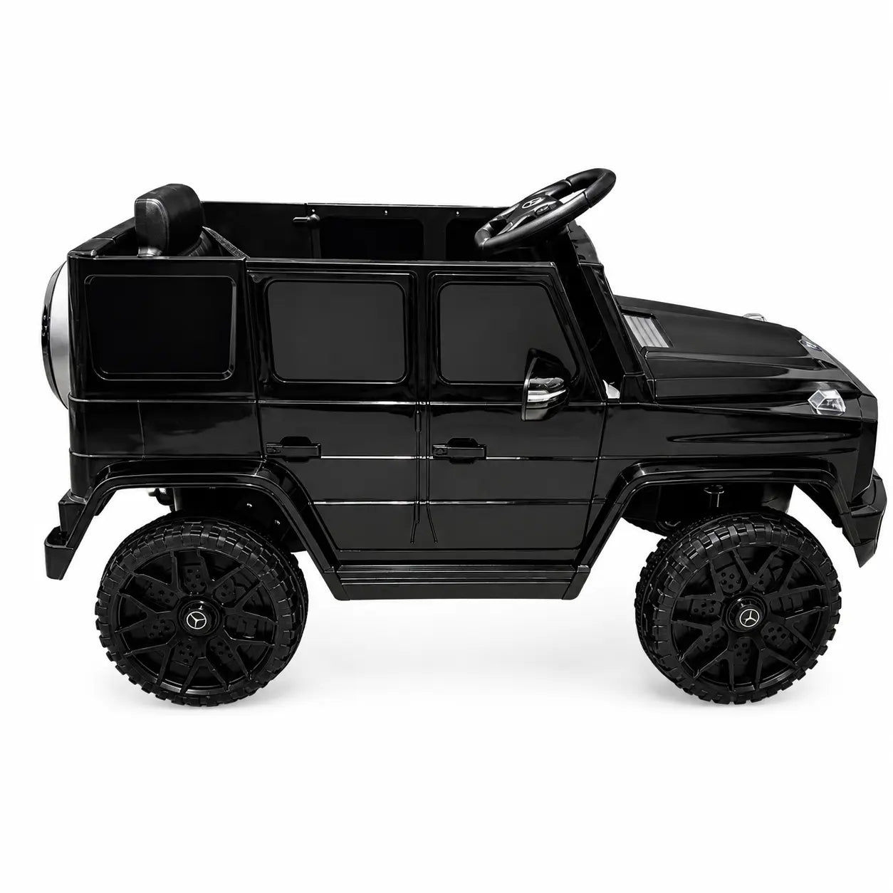 Mașină Electrică pentru Copii Tip SUV 4x4 Premium, Design Inspirat Mercedes G-Class AMG, 12V, Lumini LED, Muzică, Negru