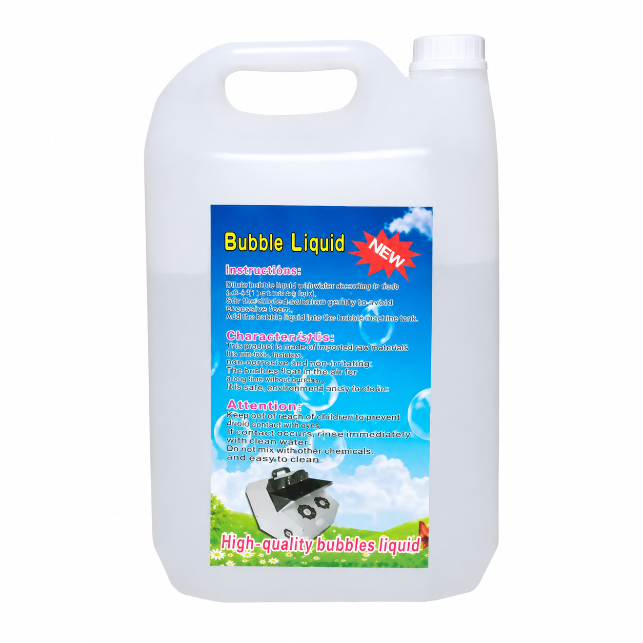 Lichid pentru Mașină de Baloane AT PERFORMANCE® B-5, 5L, Soluție Profesională pentru Baloane de Săpun