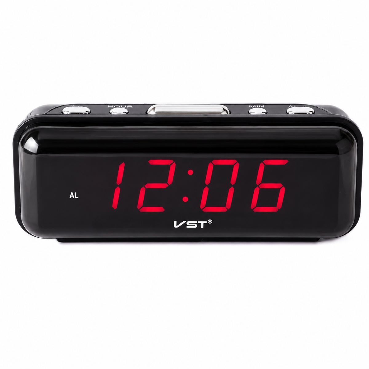 Ceas Digital, At Performance cu afisaj LED si alarma, diferite sonerii, format 24 h Rosu