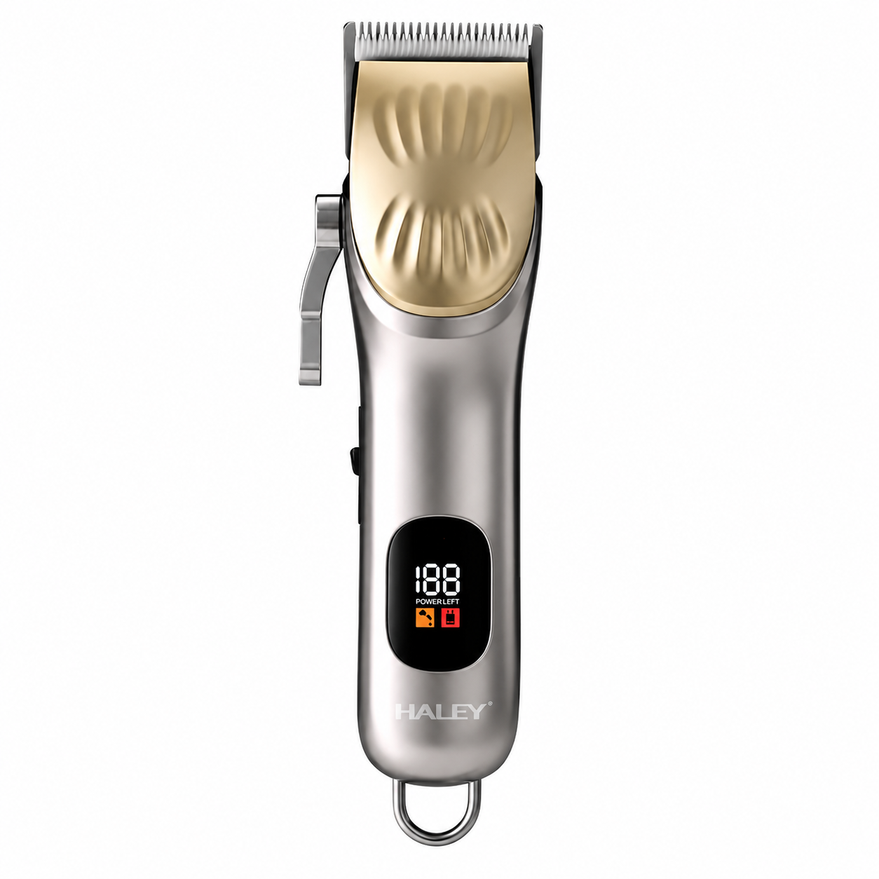 Mașină de Tuns Profesională HALEY HY-4510, Lamă Ceramică, 5 Trepte de Tăiere, Acumulator 1200mAh, Autonomie 120 Min, Încărcare USB Type-C, Display Digital