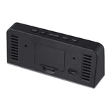 Ceas LED Multifuncțional Verde – Afișaj Oră, Dată, Temperatură, Alarmă, Încărcare USB