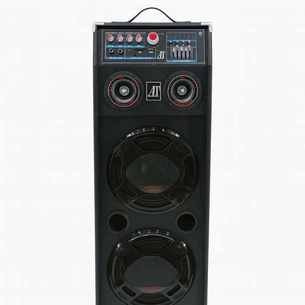 Boxe Profesionale AT Performance AT-288, 1500W, Bluetooth, USB, FM, Microfon Wireless