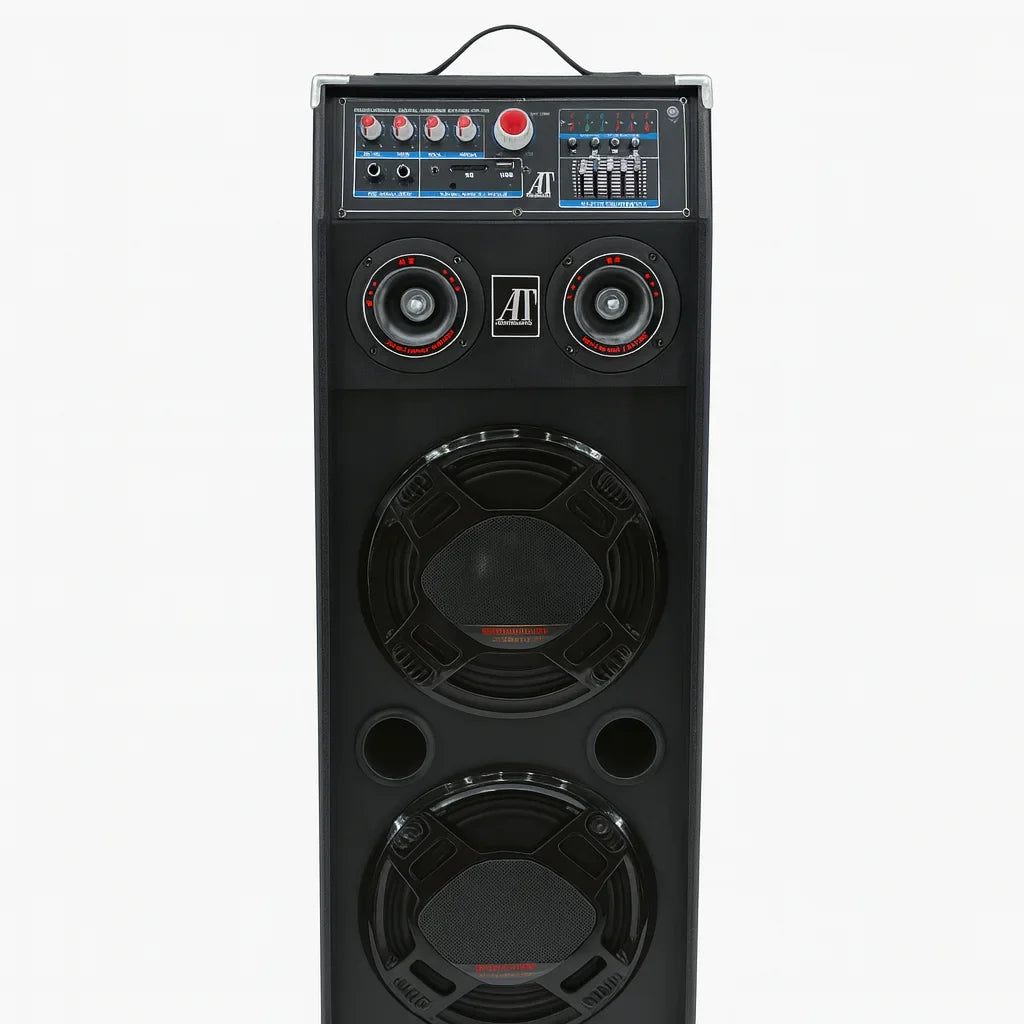 Boxe Profesionale AT Performance AT-288, 1500W, Bluetooth, USB, FM, Microfon Wireless