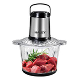 Tocător Electric HALEY HY-1226, 3L, 1200W, Bol din Sticlă, 4 Lame Inox
