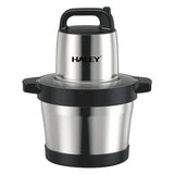 Tocator Electric HALEY 1200W, 4 Lame din Oțel Inoxidabil, Recipient Full Inox 6L, 2 Viteze Reglabile