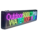 Reclama Luminoasa 400 x 40 cm, LED RGB, Cod QR, Vizualizare 120°, Wi-Fi, afisaj mesaj programabil, exterior