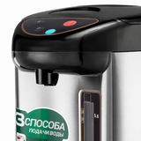Termopot Electric HALEY HY-5866, 5.8L, 750W, Oțel Inoxidabil SUS 304, 3 Moduri de Dozare, Menținere Automată a Temperaturii, Argintiu/Negru