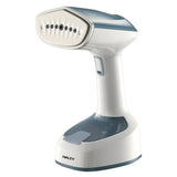 Aparat de Călcat Vertical cu Aburi HALEY HY-329, 1600W, Rezervor 200 ml, Talpă din Inox, Încălzire Rapidă, Pliabil, Alb/Albastru