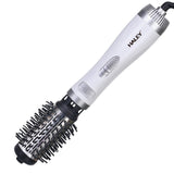 Perie Rotativă HALEY 1000W – 2 Perii, Încălzire Rapidă, Modelare de Durată, Protecție Păr, Inveliș Ceramic, Alb/Argintiu