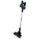 Aspirator Vertical cu Fir 2 în 1 HALEY®, 300W, 22.2V, Autonomie 35 Min, Perie LED, Filtru Lavabil, Recipient 1L, Negru/Argintiu