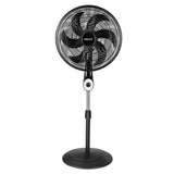 Ventilator cu Picior HALEY HY-6016, 18 Inch, 6 Pale, 3 în 1 (Podea/Masă), 3 Trepte de Viteză, Oscilație Orizontală, Înălțime Reglabilă, Motor Puternic și Silențios, Negru