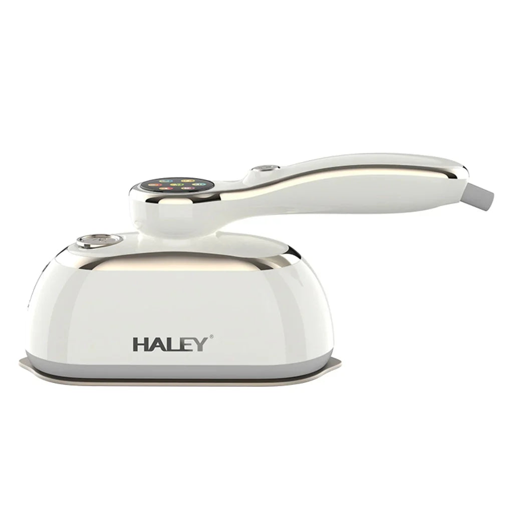 Steamer HALEY HY-2004, 2000W, Rezervor 150 ml, Talpă Inox, Încălzire Rapidă, Abur Continuu, Portabil, Ideal pentru voiaj, Alb