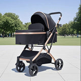 Carucior, 2 in 1 KIDOO® – Cărucior Pliabil cu Fața Inversă pentru Bebeluși cu Diverse Moduri, Cărucior Reglabil și Culisant