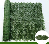 Gard viu decorativ frunze artificiale AT PERFORMANCE®, 3m x 1m lungime, verde