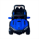 Mașină Electrică KIDOO pentru Copii 4x4 cu Telecomandă 2.4G, 12V, 2 Motoare 380, Faruri LED, Centură de Siguranță, Suspensie, MP3, Albastru