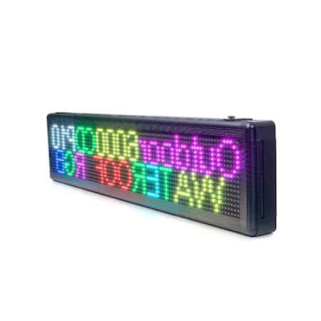 Reclama Luminoasa, Lumina LED, Culori RGB, Wi-Fi, Temperatura, Carcasa Negru, 130 x 40 cm