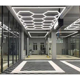 Aplică LED Hexagon AT PERFORMANCE® 14 Module – 672W, 70.000 Lumeni, 484×243 cm, Iluminat Profesional Atelier, Garaj, Barbershop