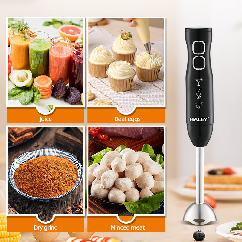 Blender Vertical HALEY 1200W, Lame Inox, 2 Viteze, Motor Silențios, Mâner Anti-Alunecare, Design Compact 37cm