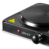 Plită Electrică HALEY cu 1 Zonă de Gătit – 1000W, Protecție la Supraîncălzire, Design Compact din Oțel Inoxidabil