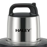Tocator Electric HALEY 1200W, 4 Lame din Oțel Inoxidabil, Recipient Full Inox 6L, 2 Viteze Reglabile