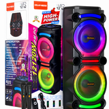 Boxă Portabilă Karaoke Sing-e ZQS8212, 40W, 2 x 12", Microfon Wireless Inclus, Bluetooth, LED RGB, Acumulator 3600mAh, Telecomandă