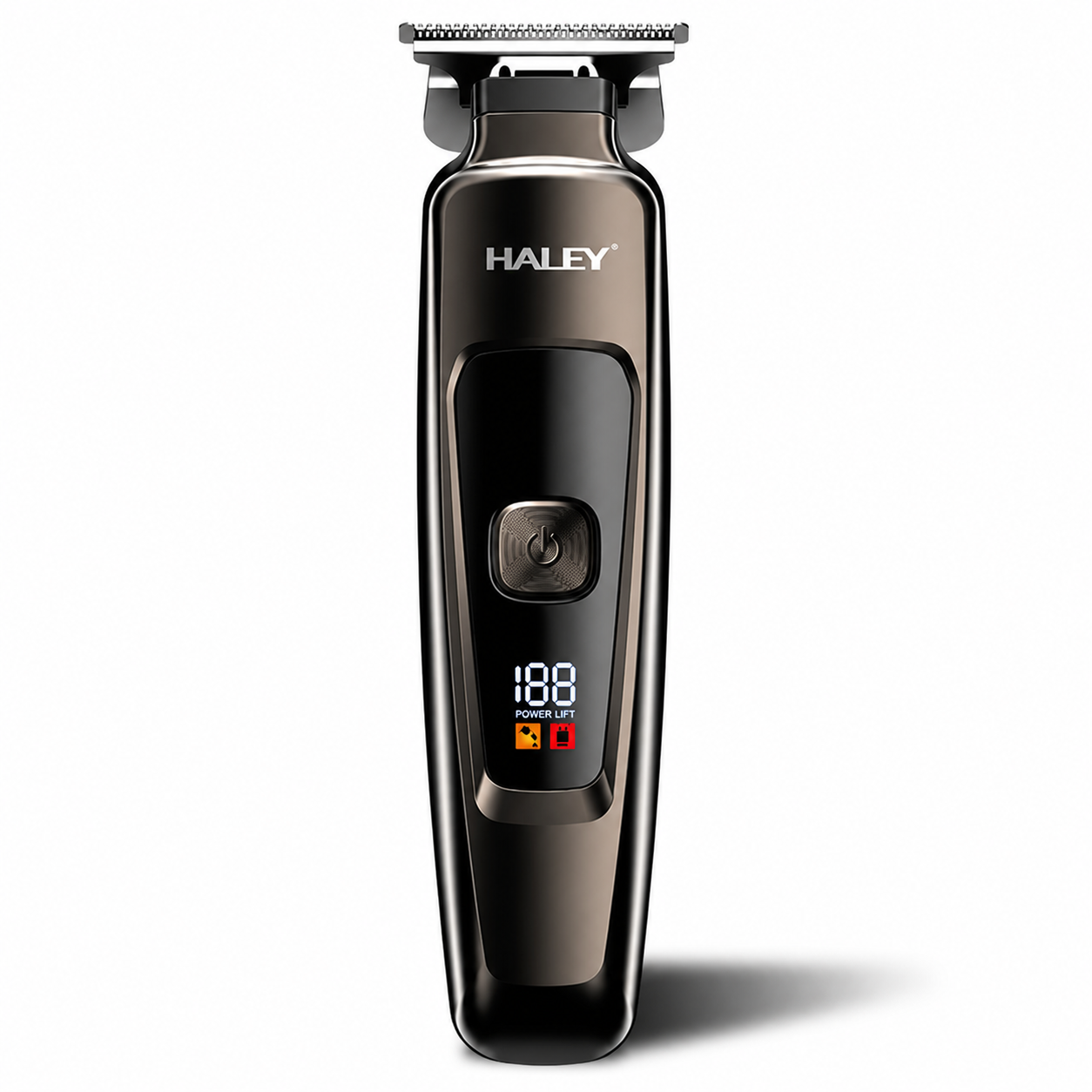 Mașină Profesională de Tuns și Contur HALEY HY-4500, Acumulator 1200mAh, Autonomie 200 Min, Lamă din Oțel, Display Digital, Reîncărcabilă