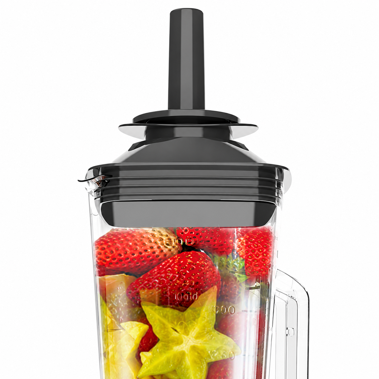 Blender Profesional Multifuncțional HALEY HY-2705, 4800W, Cană 2.5L, 15 Trepte de Viteză, Funcție Pulse, Zdrobire Gheață, Lame din Inox