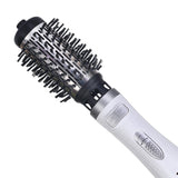 Perie Rotativă HALEY 1000W – 2 Perii, Încălzire Rapidă, Modelare de Durată, Protecție Păr, Inveliș Ceramic, Alb/Argintiu