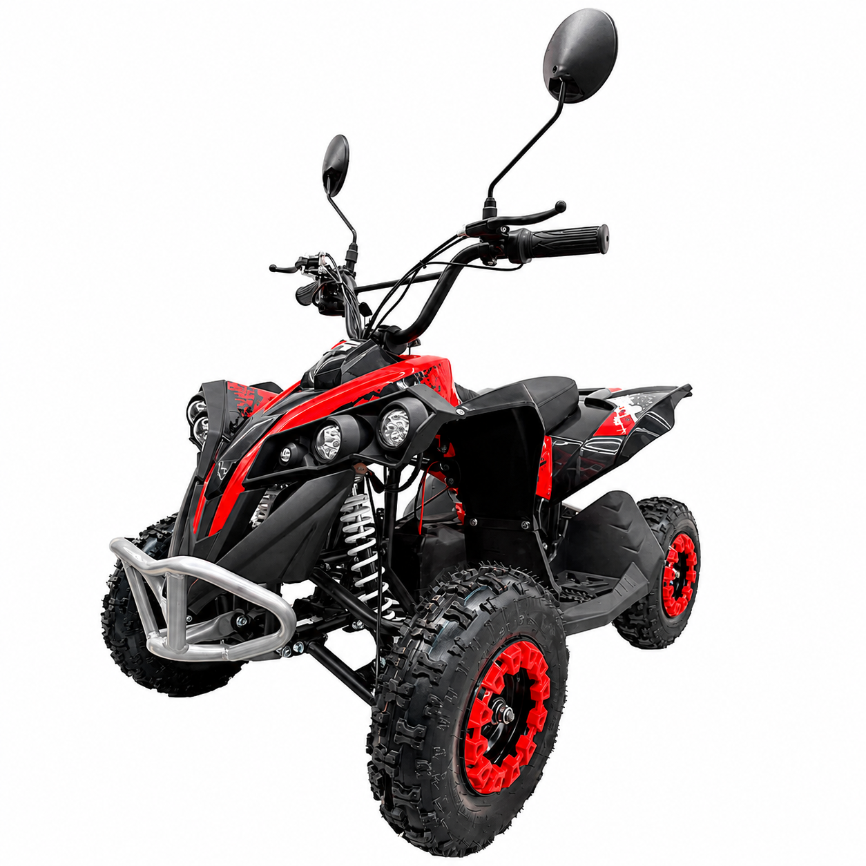 ATV Electric pentru Copii AT PERFORMANCE® 800W, 36V 12Ah, Viteză 30 km/h, Autonomie 15 km, Suspensie Față-Spate, Frână pe Disc, Roți 6 Inch