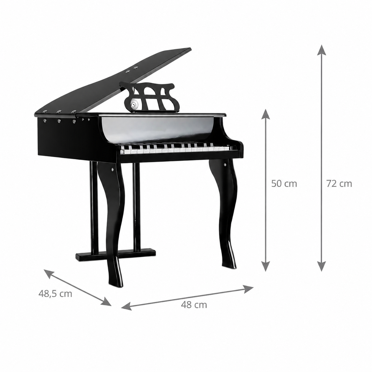 Pian pentru Copii AT PERFORMANCE® din Lemn, 30 Clape, cu Scăunel Inclus