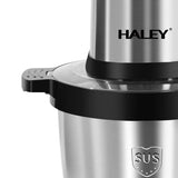 Tocător Electric HALEY HY-1248, 1500W, Bol Inox 8L, 4 Lame din Oțel Inoxidabil, 3 Trepte de Viteză, pentru Carne și Legume