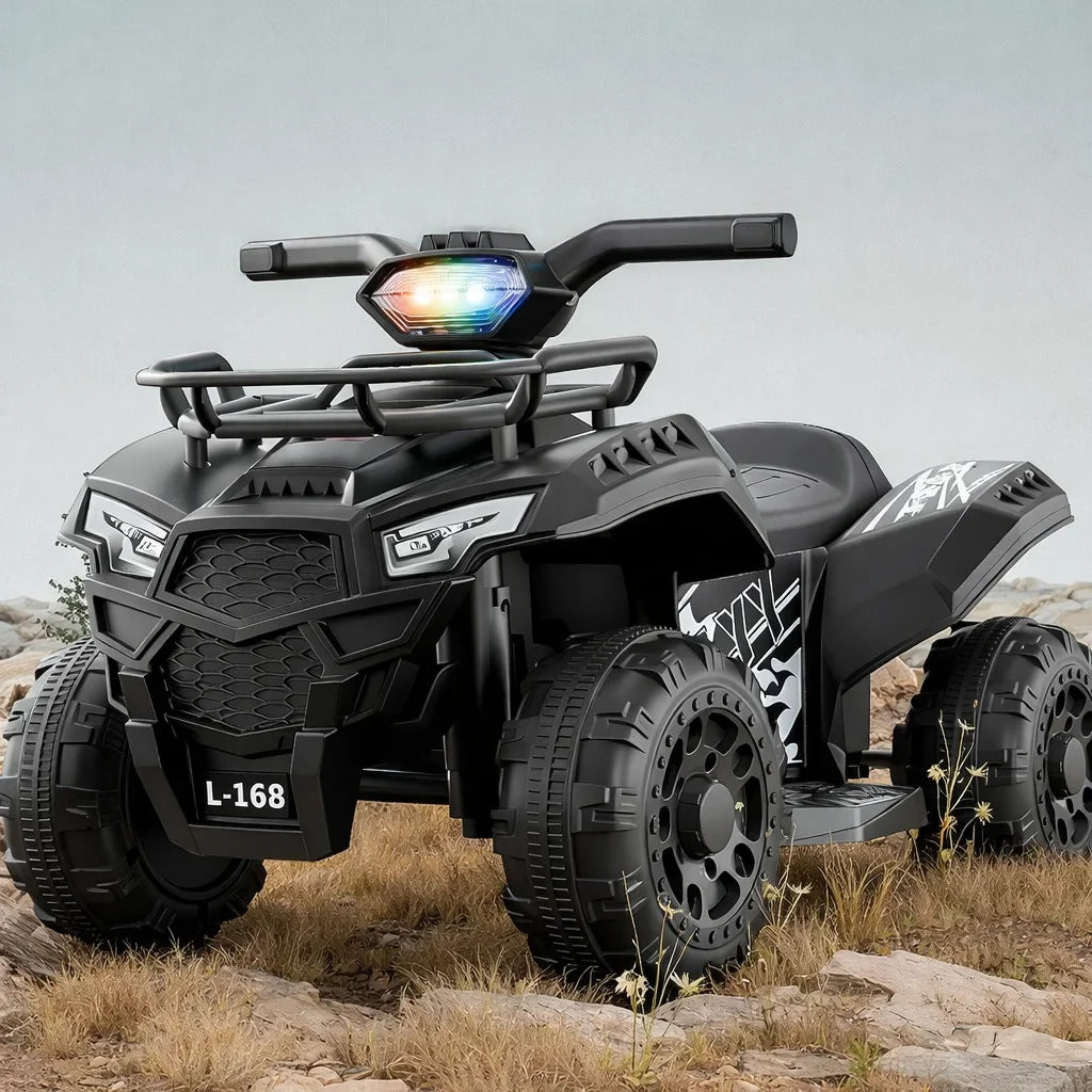 ATV Electric Copii KIDOO® L-168, 6V, 3–5 km/h, 3–8 ani – Distracție Off-Road, Sigur și Ușor de Utilizat