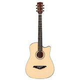 Chitară acustică 4/4 din lemn natural – model clasic sunet cald și clar