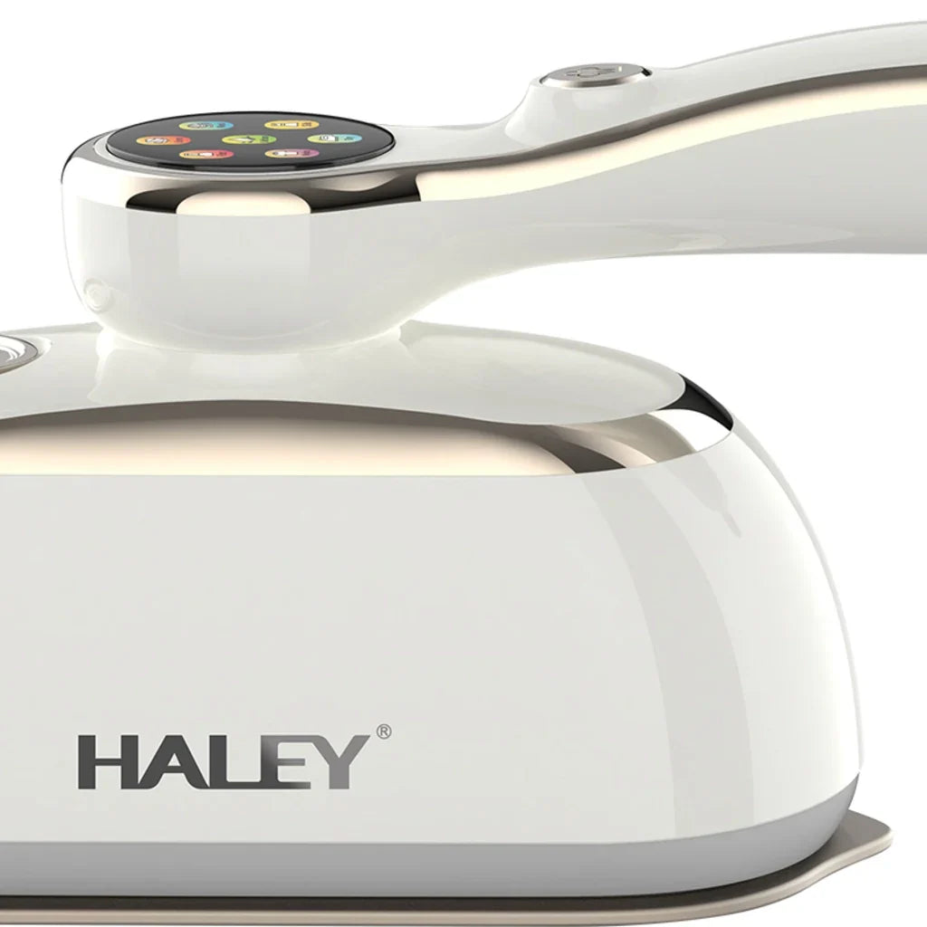 Steamer HALEY HY-2004, 2000W, Rezervor 150 ml, Talpă Inox, Încălzire Rapidă, Abur Continuu, Portabil, Ideal pentru voiaj, Alb