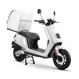 Scuter Electric N-Moto LX05-DELIVERY – Alb, 25 km/h, Fără Permis, Motor BOSCH, 2× Baterii Lithium 60V, Greutate estimativă 90–95 kg, Dimensiuni 1940 × 720 × 1330 mm, Autonomie 150 km, COC & EEC, Carte Rar (CIV), Ideal pentru Livrări +Tricou N-Moto