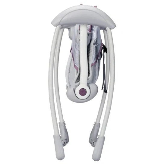 Leagan Electric pentru bebelusi, MASTELA, Cu 7 melodii, 3 sunete naturale, 2 pozitii de reglare scaun, Gri