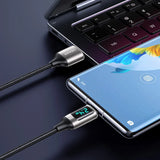 Cablu de Încărcare și Transfer Date USAMS cu Display Digital LED, 1.2m, 6A, 65W
