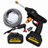Pistol de Spălat cu Presiune Portabil AT PERFORMANCE®, 2 Acumulatori 36V, Pulverizator pentru Spumă, Autoabsorbție, Set Complet