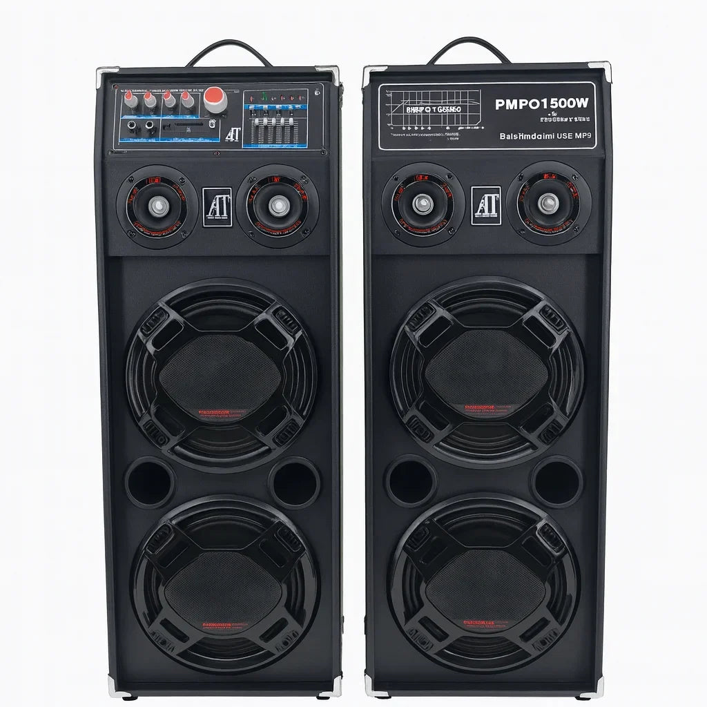 Boxe Profesionale AT Performance AT-288, 1500W, Bluetooth, USB, FM, Microfon Wireless